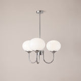 Cloudlet chandelier in Chrome and White