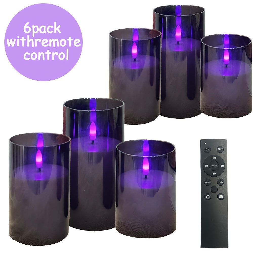 Flameless LED Candle Lamp Set - Halloween Ambiance Lighting