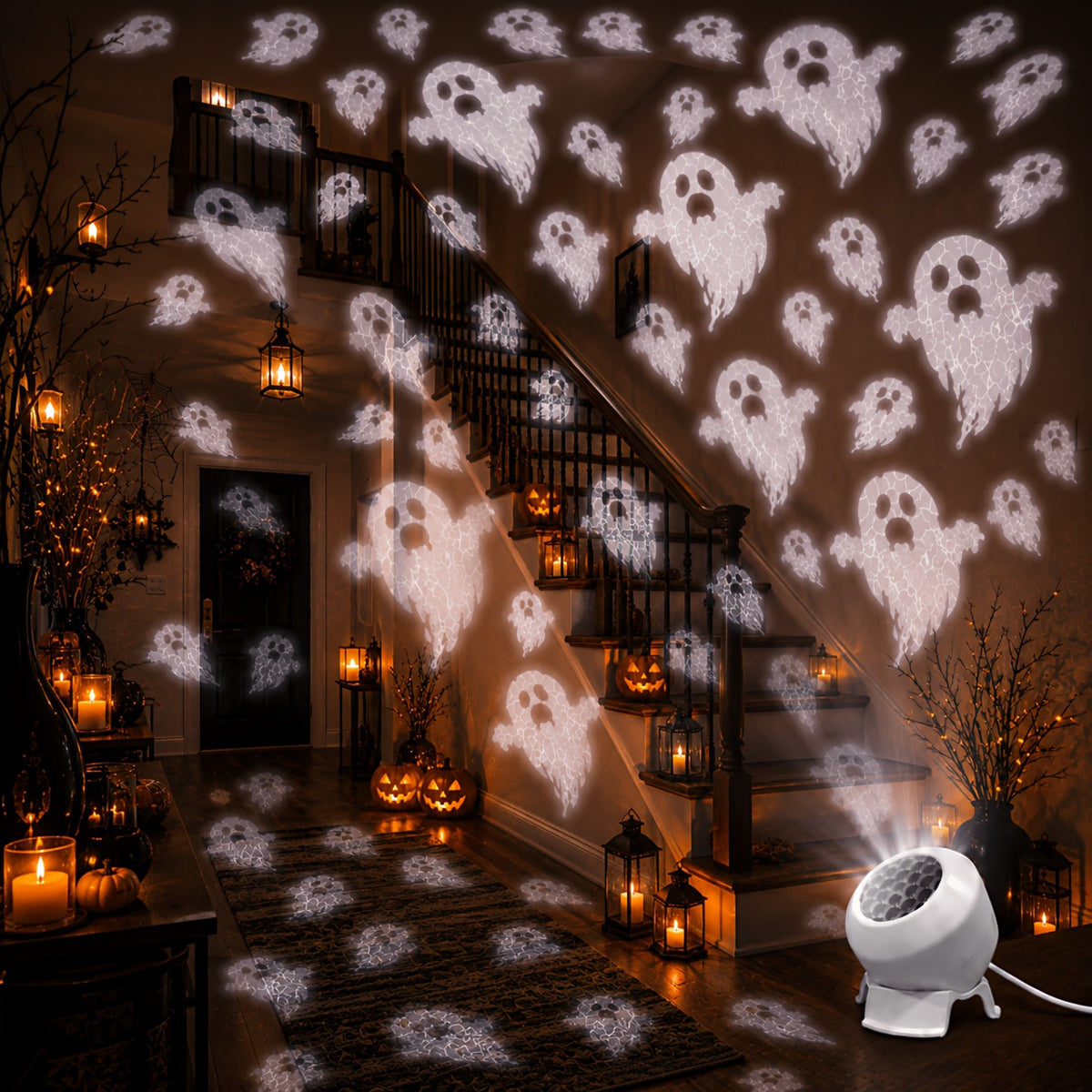 Halloween Ghost Projector Light - LED Spooky Wall Projector