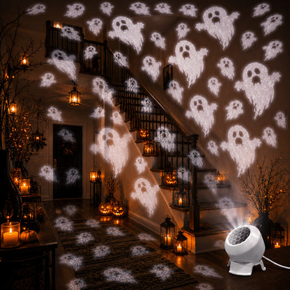 Halloween Ghost Projector Light - LED Spooky Wall Projector