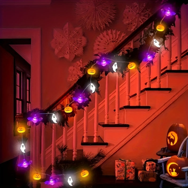 Halloween String Lights - Ghost Bat Pumpkin LED Décor