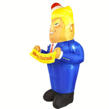 Christmas Inflatable Uncle Sam, 7.2 ft LED Lighted Outdoor Yard Decoration for Lawn & Garden