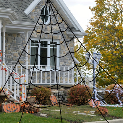 Giant Halloween Spider Web Decoration - Outdoor Yard & Porch Decor