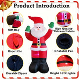 Plug-in Christmas inflatable Santa for holiday decor