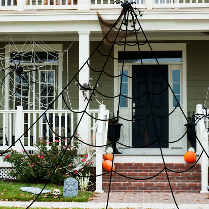 Giant Halloween Spider Web Decoration - Outdoor Yard & Porch Decor