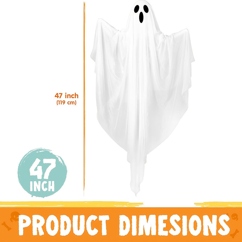 Blue LED hanging ghost decoration
