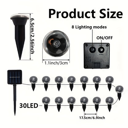 Detachable stake design of the solar landscape light shown apart