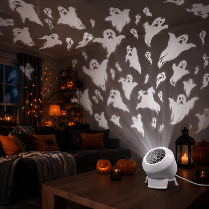 Halloween Ghost Projector Light - LED Spooky Wall Projector