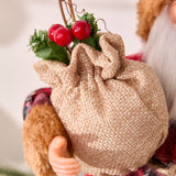 Christmas Santa figurine placed on a shelf or mantel
