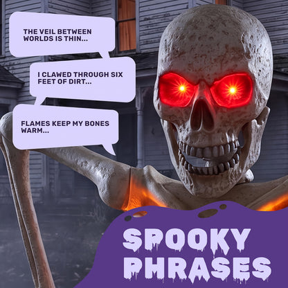 Vintage style groundbreaker skeleton with voice effect