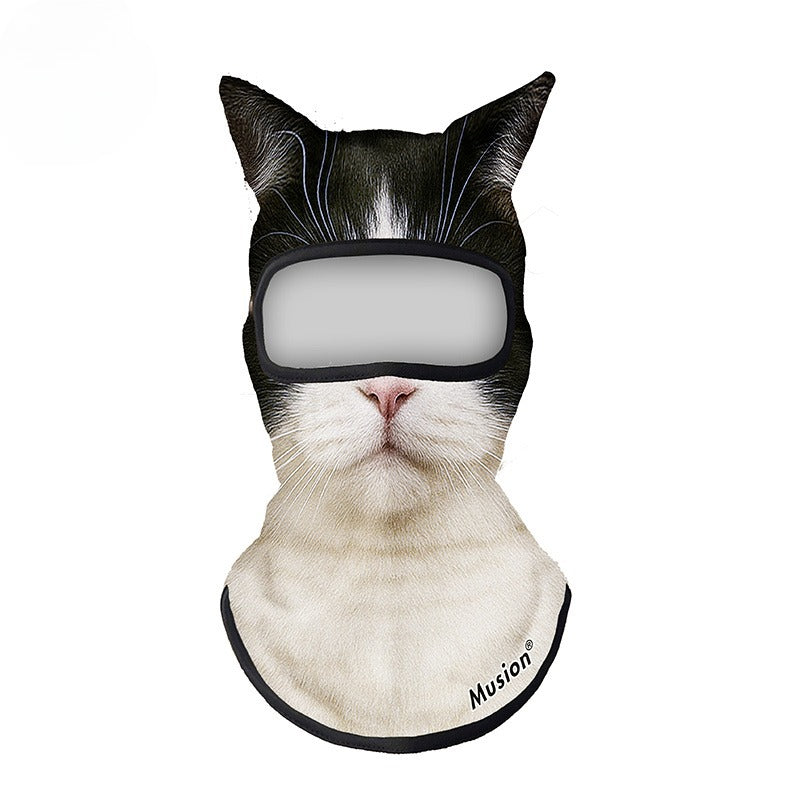 Polyester knit cat head cover for cycling