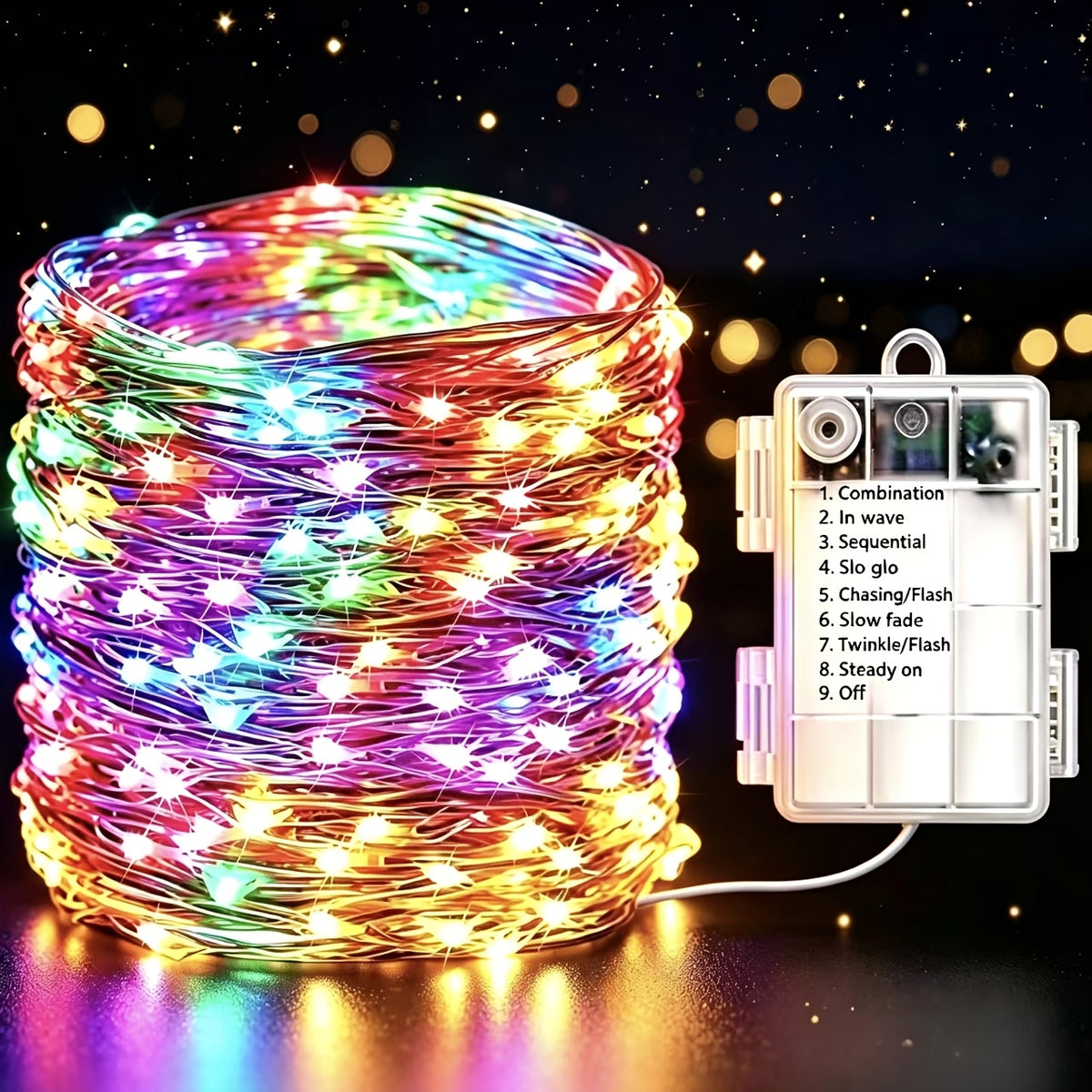 Copper Wire Fairy Lights, 8 Modes, IP65, 33 to 98 ft String Lights