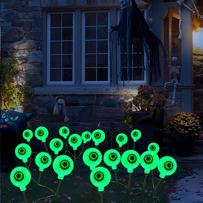 Solar Halloween Eyeball Lights - Outdoor Yard Decorations