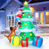 Large Christmas inflatable Santa sleigh for outdoor display