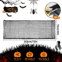 Spooky Gauze Fabric Halloween Décor Set - Indoor Outdoor