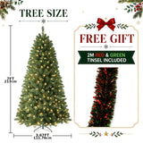 Pre-lit Christmas tree in the 6 ft height