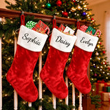 Plush stocking name detail
