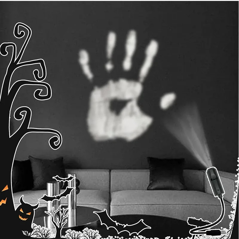 USB-powered Halloween projector running at 5V and 3W