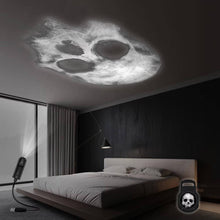 Ghost pattern cast by the Halloween light projector