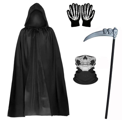 Glow-in-the-dark skeleton gloves from the reaper costume set