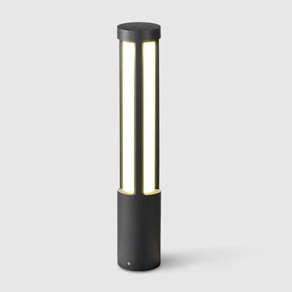 Tårn Modern Cylindrical LED Bollard Light, Outdoor Pathway Light