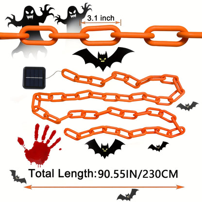 Halloween Solar LED Chain String Lights - Outdoor Décor