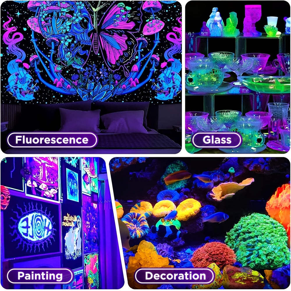 USB UV Black Light Mini Spotlights - Halloween Glow Party