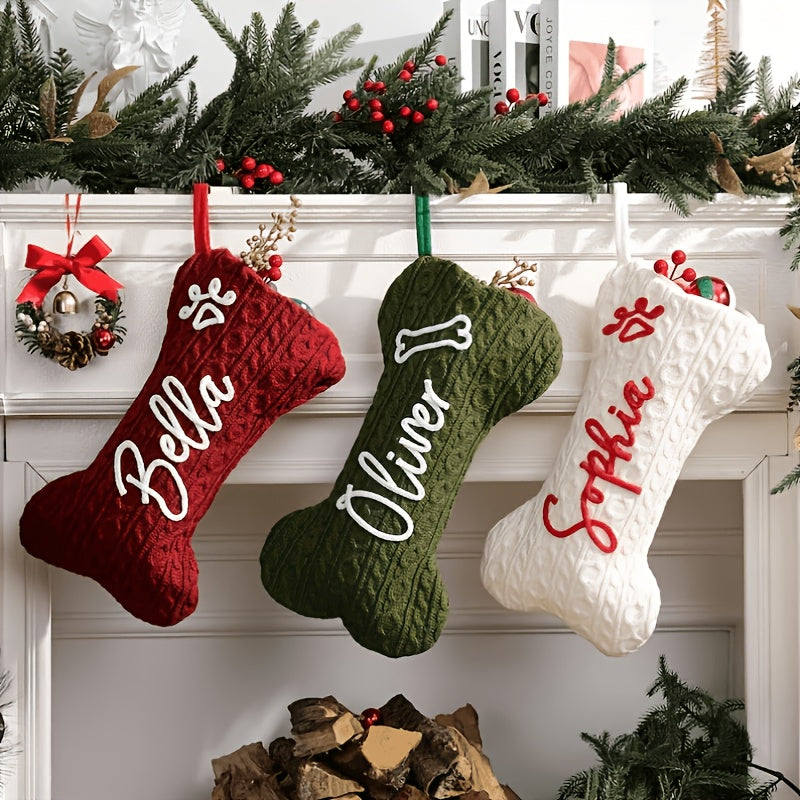 Christmas stocking used as a gift bag