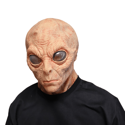 Skin-textured latex mask for Halloween costume wear