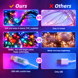 LED strands of the smart tree lights with star topper