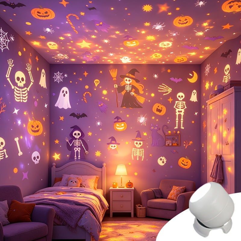 Halloween Tabletop Projection Lamp - Indoor Home Decoration Light