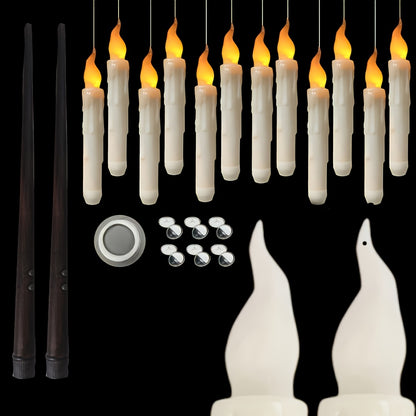 Floating LED Candle Lights - Halloween Ambiance Décor Set