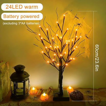 Halloween Desktop Tree Light - LED Tabletop Décor Set