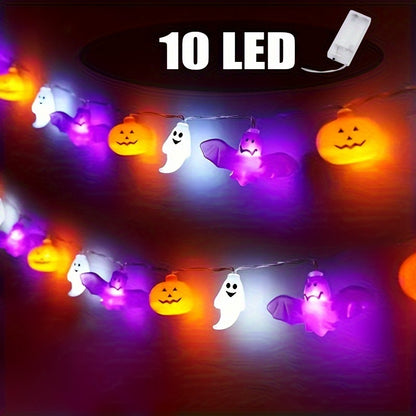 Halloween String Lights - Ghost Bat Pumpkin LED Décor