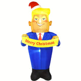 Christmas Inflatable Uncle Sam, 7.2 ft LED Lighted Outdoor Yard Decoration for Lawn & Garden