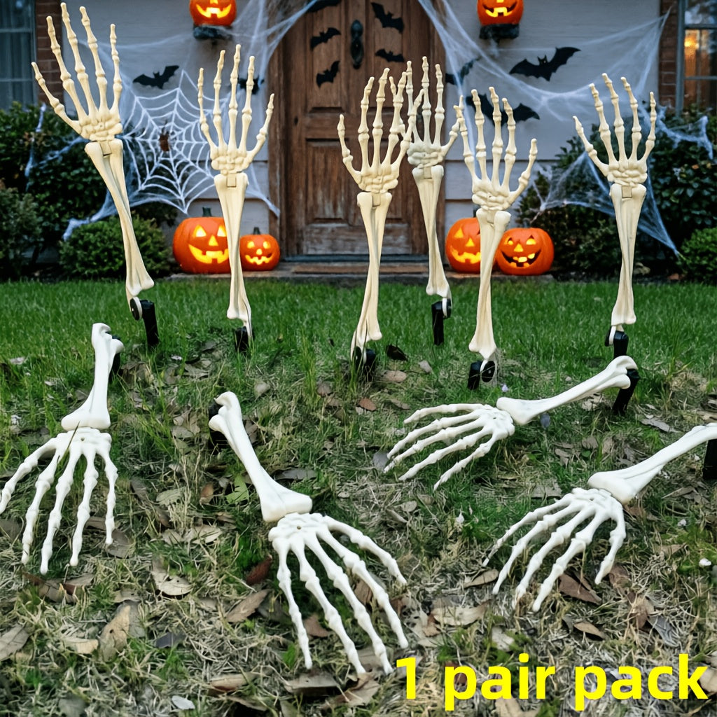 Halloween Skeleton Hand Decorations, Pair - Yard & Garden Ground Decor