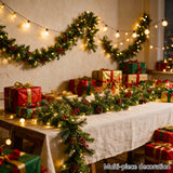 Green spruce garland with 63 tips