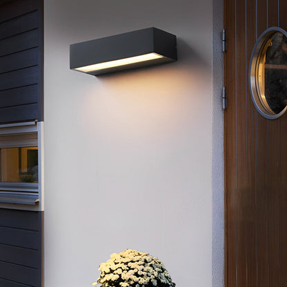 Merke Modern Porch Light with House Number Display, IP65 Waterproof