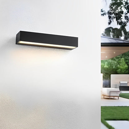 Merke Modern Porch Light with House Number Display, IP65 Waterproof
