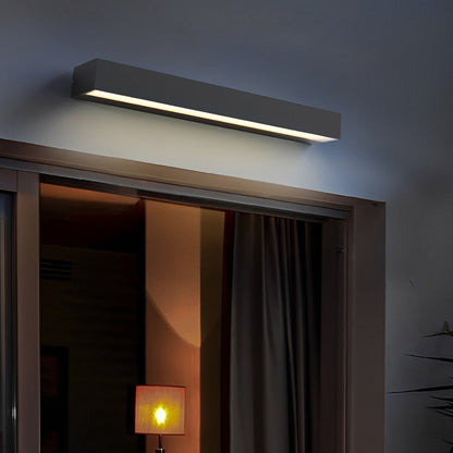 Merke Modern Porch Light with House Number Display, IP65 Waterproof