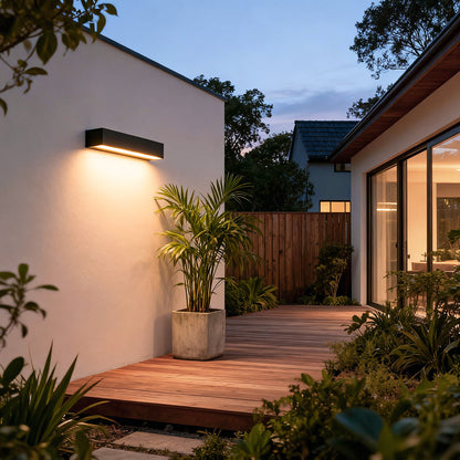 Merke Modern Porch Light with House Number Display, IP65 Waterproof