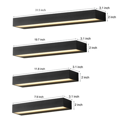 Merke Modern Porch Light with House Number Display, IP65 Waterproof