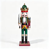 Christmas Nutcracker Decoration, Resin, Red and Green, 4 Designs