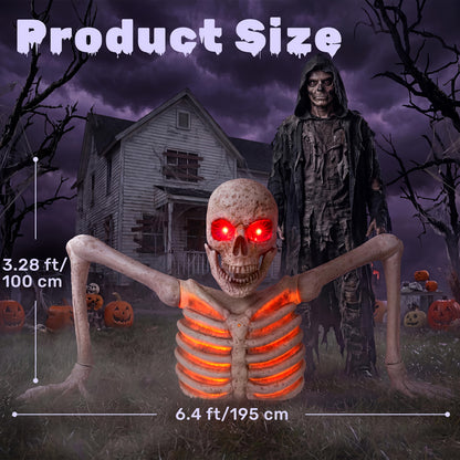 Halloween groundbreaker skeleton, mains powered, US plug