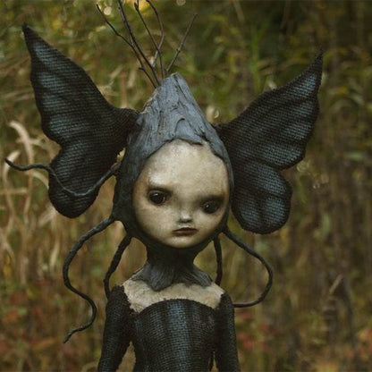 Witch sculpture Halloween decor figurine, product photo 7