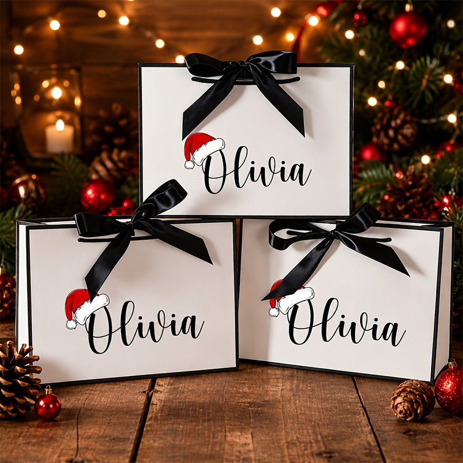 Personalized paper gift bag for weddings and birthdays