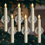 Six piece set of flameless window candles