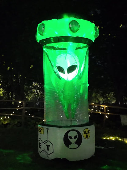 Inflatable alien Halloween yard decoration, additional product view