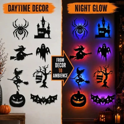 Crawling Ghost Halloween Prop, Motion-Activated with Glowing Eyes and Spooky Sound, Adjustable Pose