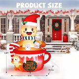 Christmas inflatable archway with an electric blower fan